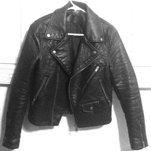 Black biker jacket